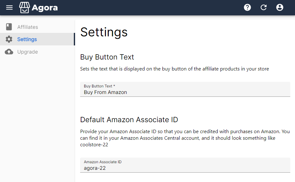 Configure Associate ID 1